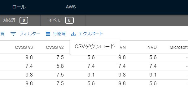 CSVダウンロードボタン